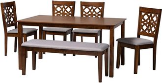 Baxton Studio Abigail Modern 6pc Dining Set