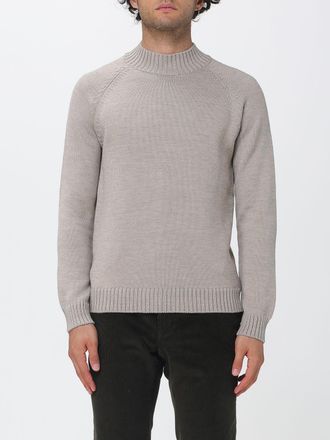 Zanone Maglia a lupetto in 100% lana merino con bordi a costine