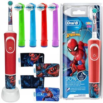 OEM Cepillo De Dientes El&eacute;ctrico Oral-b Vitality Spiderman Para Ni&ntilde;os + Accesorios