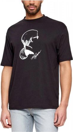 Karl Lagerfeld T-shirt met ronde hals - Heren - T-shirts - Zwart - M - Tops