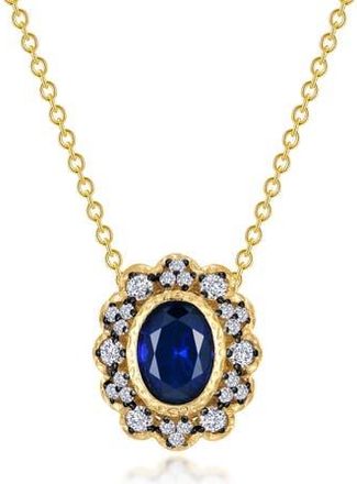 Lafonn Lab-Grown Sapphire & Simulated Diamond Pendant Necklace at Nordstrom Rack