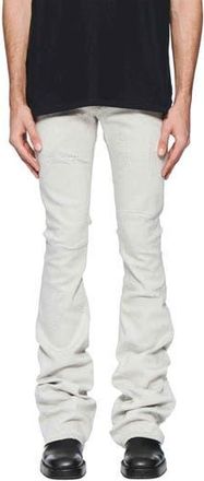 Purple Super Stack Distressed Baggy Flare Jeans in Grey at Nordstrom Rack, Size 36