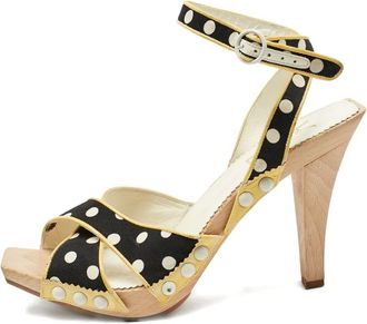 Saint Laurent Sandali a pois - Nero