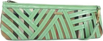 Burberry Pre-owned Clutches, female, Green, Size: ONE SIZE Pre-owned Plastic Shoulder Bag