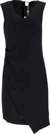 IRIS & INK Mouwloze kokerjurk van Iris & Ink in zwart polyester