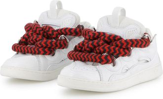 Lanvin Leather Sneakers - Powder