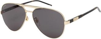 Gucci Zonnebrillen - Heren - Zonnebrillen - Geel - 60 MM - Accessoires