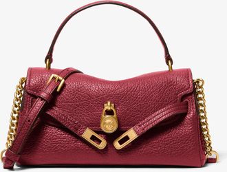 Michael Kors Hamilton Moderne Extra-Small Textured Leather Slouchy Crossbody Bag