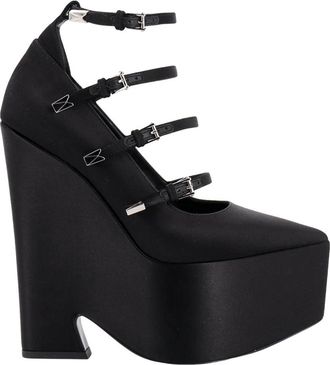 Versace Damesschoenen Pumps Zwart Ss 23 - Dames - Pumps - Zwart - 35 EU - Schoenen