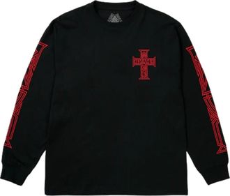 Palace Y So Cross Long-Sleeve T-Shirt Black P30LS003
