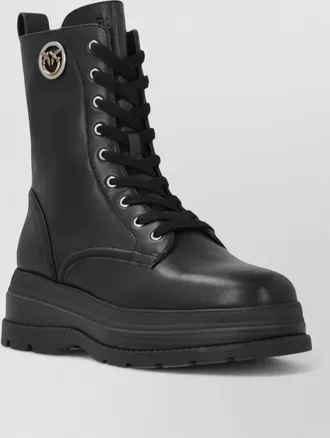 Pinko leather ankle boots