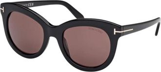 Tom Ford Authentieke Ft 1189 01E Bril - Dames - Zonnebrillen - Zwart - 53 MM - Accessoires