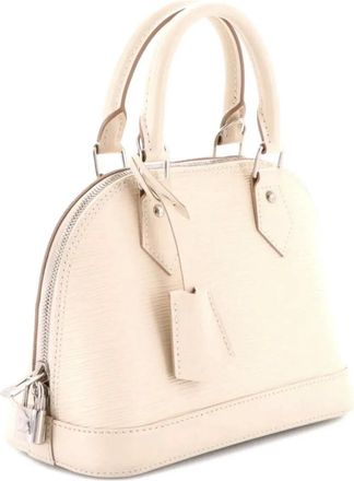 Louis Vuitton Alma handtas Epi leren schoudertas met logo jacquard band - Beige