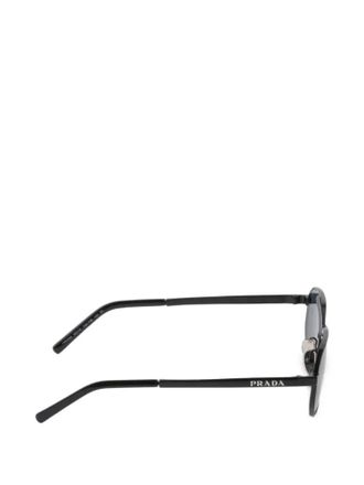 Prada SPRD53C055E7AB Metal Rectangular Sunglasses - Gray