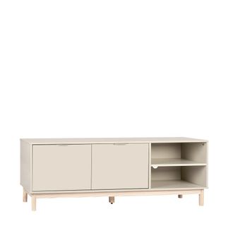 Klast Mueble tv efecto madera gris perla 140 cm x 53 cm