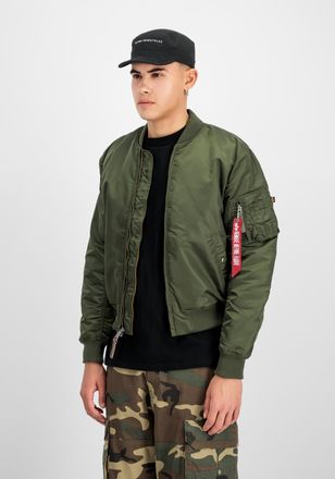 Alpha Industries Bomberjacke ALPHA INDUSTRIES MA-1 VF Vintage Fit 59, Herren, Gr. S, gr&uuml;n (dunkelgr&uuml;n), Obermaterial: 100% Nylon; Futter: 100% Nylon; F&uuml;llung: 100% Pol