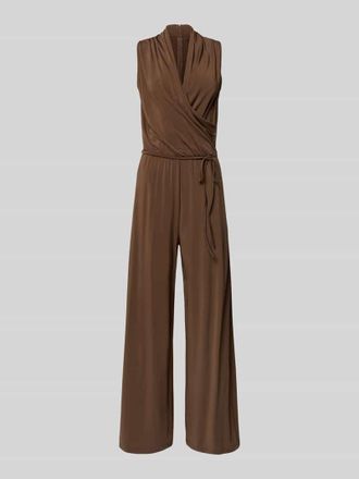 Max Mara Jumpsuit aus Viskose-Mix Modell TROPICO in Mittelbraun, Gr&ouml;&szlig;e XXL