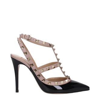 Valentino Garavani Sandalen Rockstud Frau Farbe schwarz/rosa Pulver