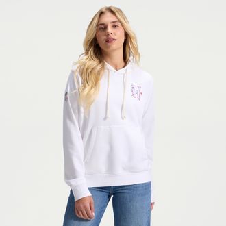 Nike Houston Texans Rivalries Collection Sideline Nike Womens Dri-FIT NFL Pullover Hoodie in White | 03C310A9H-3NE