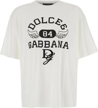 Dolce & Gabbana Hombre, Camisetas, Blanco, Talla: S