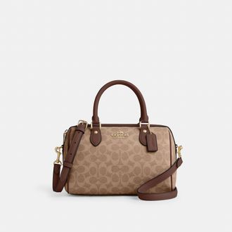 Coach Rowan Satchel Bag In Signature Canvas