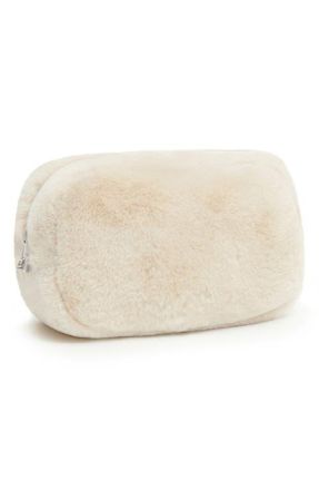 Apparis Noor Faux Fur Pouch in Latte at Nordstrom