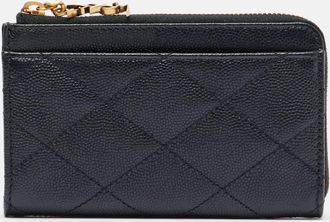Saint Laurent Cassandre Bijou quilted leather card case
