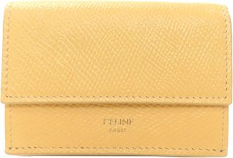 Celine Yellow Leather Wallet (Bi-Fold) (Pre-Owned)