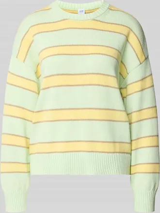 GAP Strickpullover mit Rundhalsausschnitt in Mint, Gr&ouml;&szlig;e XL