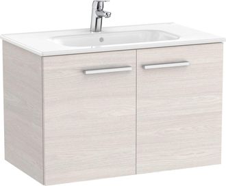 Roca Pack Unik Mueble Base Con Puertas + Lavabo Victoria - Roca Color: Fresno N&oacute;rdico