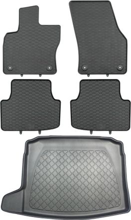 OEM Volkswagen Tiguan Ii Suv Desde Mayo De 2016. Juego De Alfombrillas De Goma Para Coche + Alfombrilla Para Maletero