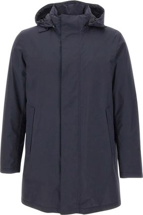 Herno Jassen, Heren, Blauw, S, Nylon, Parka in 2-Layer Gore-Tex