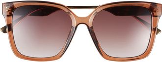 Vince Camuto 112mm Gradient Square Sunglasses in Brown Tortoise at Nordstrom Rack
