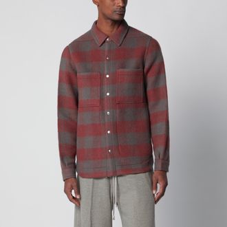 Rick Owens Giacca-camicia in lana a quadri