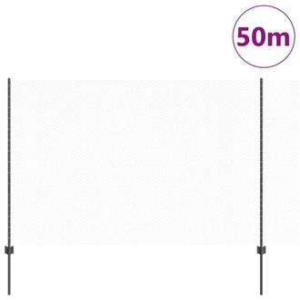 Berkfield Home Stylish Fence Posts 22 pcs U-Channel Grey 160 cm Steel, Hexagon F
