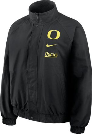 Nike Oregon Primetime Nike Mens College Full-Zip Jacket in Black | 055E00AUON-CYA