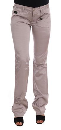 Costume National Beigekleurige Katoenen Slim Fit Jeans