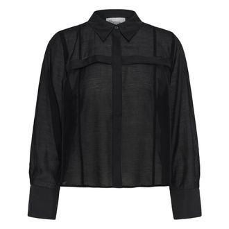 MY ESSENTIAL WARDROBE Camisa corta Mwsmilla - Blouses & Shirts - Mujer - Negro - XS