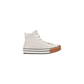 Converse Cr&egrave;me Leren Hoge Sneakers