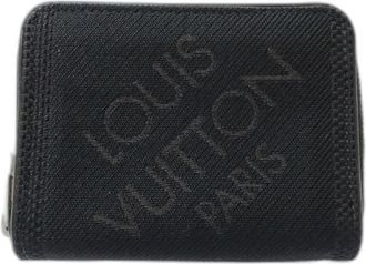 Louis Vuitton Noir Leather Coin Purse/Coin Case (Pre-Owned)