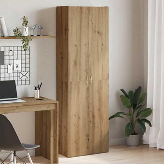 Berkfield Home Highboard Artisan Oak 60x32x190 cm Engineered Wood in Brown | Size: 60 x 32 x 190 cm