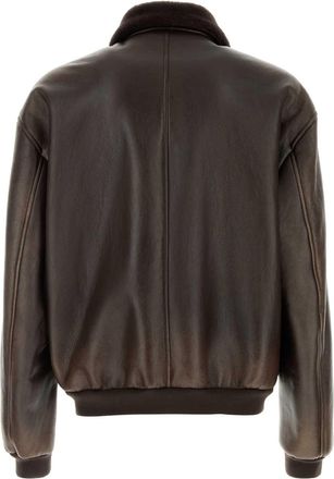 Prada Capi in Pelle Jacket - Brown