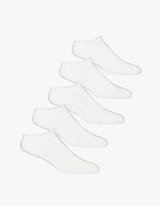Jack & Jones Mens Jack & Jones BASIC MULTI SHORT Mens Cotton Mix 5 Pack Socks White - Size: 16/14.5/8/15/8.5/15.5/9/13/13.5/14/6.5/7/7.5/11.5/5/12/5.5/12.5/6/3.5