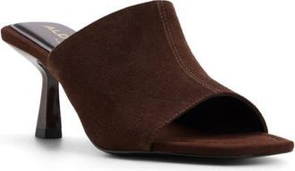 Aldo Sidema Kitten Heel Slide Sandal in Dark Brown at Nordstrom, Size 6.5