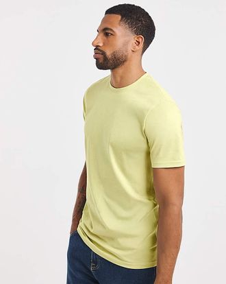 Jacamo Pure Cotton Crew Neck T-Shirt Long