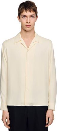 Sandro Loose-fit shirt in White at Nordstrom, Size Xx-Large