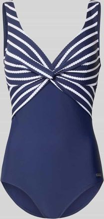 Lascana Badeanzug mit Knotendetail Modell Cerina in Dunkelblau, Gr&ouml;&szlig;e 38B