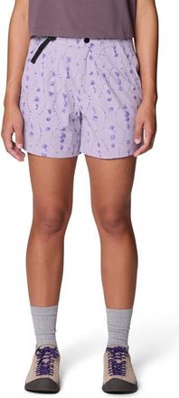 Mountain Hardwear Peak Rambler Water Repellent Shorts in Atmospheric Cascade Print at Nordstrom, Size 4