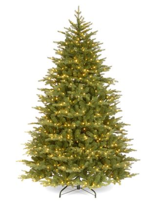 National Tree Company 9Ft Feel Real Nordic Spruce Medium Tree With Clear Lights