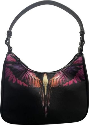 Marcelo Burlon Mini Schoudertas - Dames - Schoudertassen - Zwart - ONE Size - Nylon - Tassen